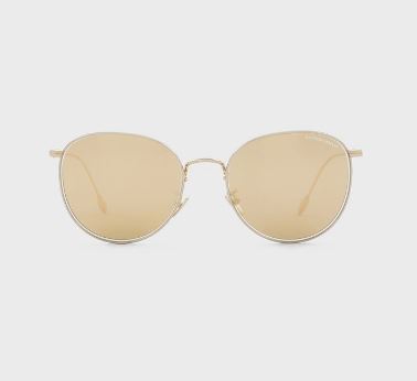 Giorgio Armani Gold Plated/ Gold Mirror lens