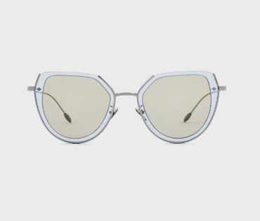 Giorgio Armani Gunmetal Hellblau/Hellbraun