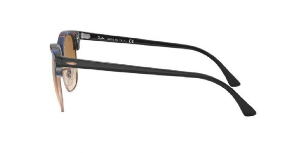 Ray-Ban Clubmaster Fleck/ Spotted Blue & brown tortoise , Black/ Light Brown Gradiënt