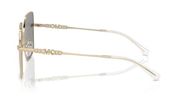 Michael Kors Sunglasses Sanya Light Gold Shiny/ Gray Solid