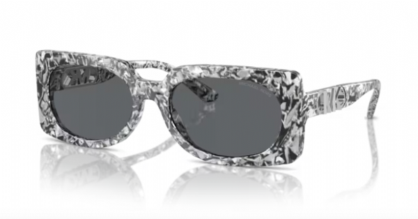Michael Kors Bordeaux Optic White Black Tortoise/Dark Grey Solid