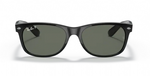 Ray-Ban New Wayfarer Polished Black/ G15 Green polarized
