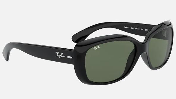 Ray-Ban Jackie Ohh Schwarz/Dunkelgrün