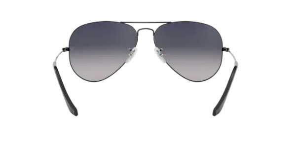 Ray-Ban Aviator Large Metal Gunmetal/ Blue Gradient Grey Polarized