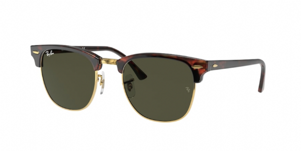 Ray-Ban Clubmaster Mock Tortoise Arista/ Green