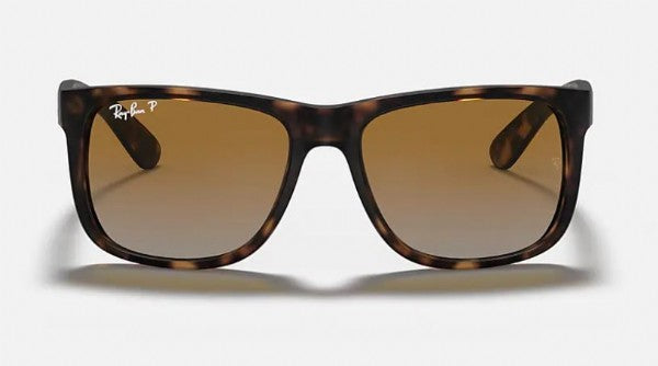 Ray-Ban Justin Matte Tortoise/ Brown Grey Gradiënt Polarized