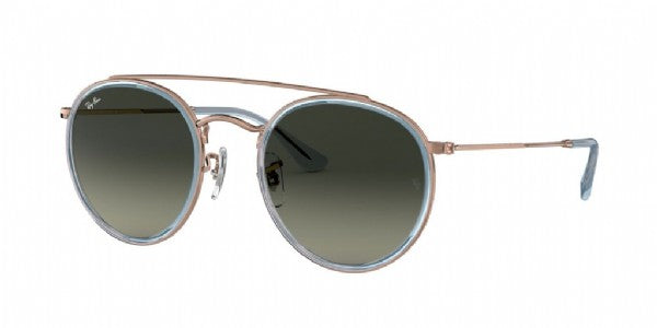 Ray-Ban Round Metal Double Bridge/Hellblaue Bronze