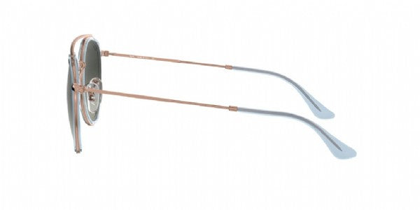 Ray-Ban Round Metal Double Bridge/Hellblaue Bronze