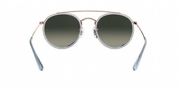 Ray-Ban Round Metal Double Bridge/Hellblaue Bronze