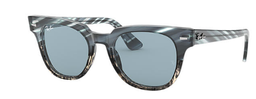 Ray-Ban Meteor gestreift Blaugrau / Blau