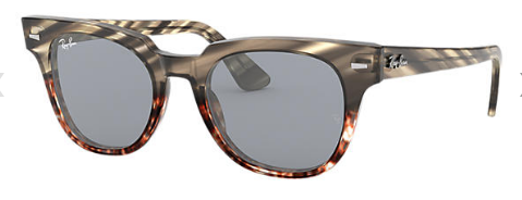 Ray-Ban Meteor Gestreiftes Graubraun / Blau Photochromic