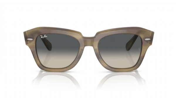 Ray-Ban State Street Striped Green/ Grey Gradient