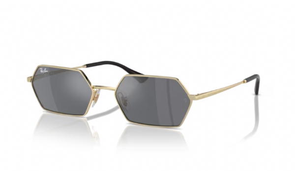 Ray-Ban Yevi Light Gold/ Dark Grey Flash Silver