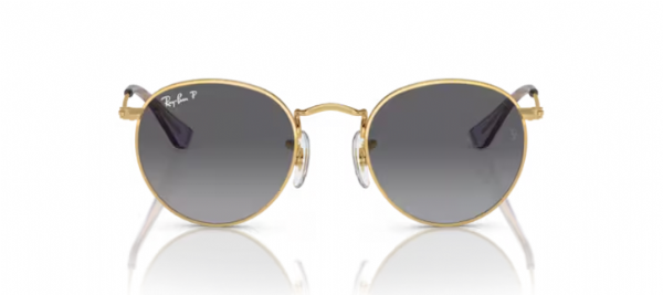 Ray-Ban Junior Round Gold/ Grey Gradient Polarized