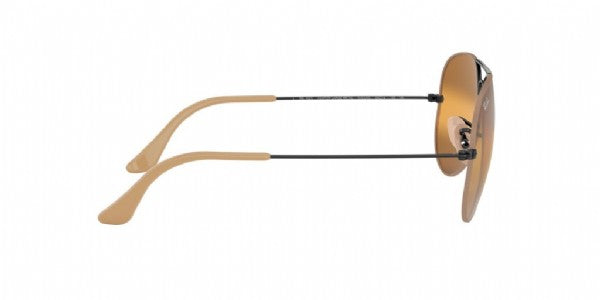 Ray-Ban Aviator Large Metal Light Brown Black / Yellow Mirror Gradient