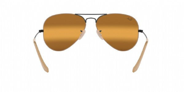 Ray-Ban Aviator Large Metal Light Brown Black / Yellow Mirror Gradient