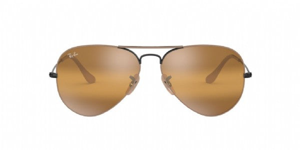 Ray-Ban Aviator Large Metal Light Brown Black / Yellow Mirror Gradient