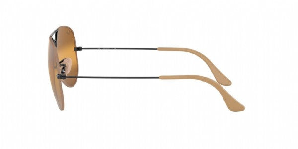 Ray-Ban Aviator Large Metal Light Brown Black / Yellow Mirror Gradient