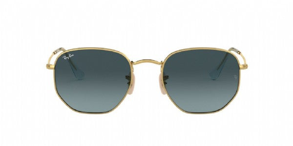 Ray-Ban Hexagonal Flat lenses Gold/ Blue Gradiënt