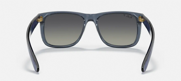 Ray-Ban Justin Transparent Blue/ Grey Polarized Gradient