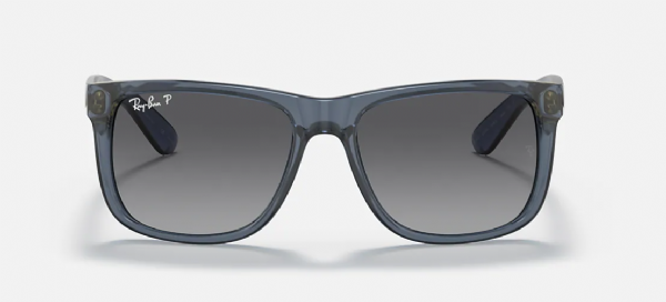 Ray-Ban Justin Transparent Blue/ Grey Polarized Gradient