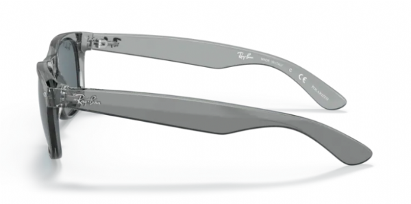 Ray-Ban New Wayfarer Transparant Grey/ Dark Blue Polarized