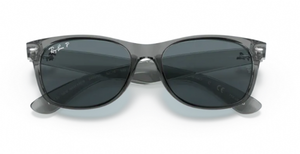 Ray-Ban New Wayfarer Transparant Grey/ Dark Blue Polarized