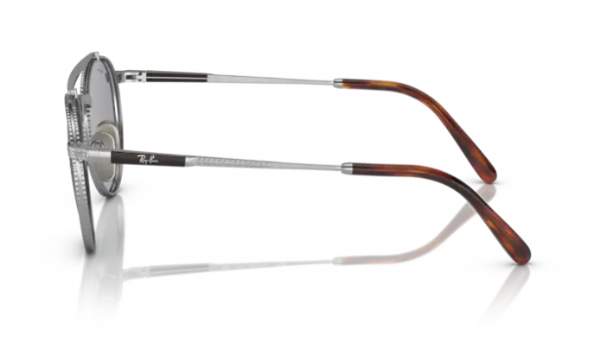 Ray-Ban Round II Titanium Silver/ Grey Mirror Blue
