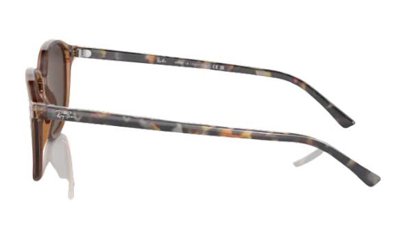 Ray-Ban Leonard Transparant Brown/ Light Brown Gold Mirror