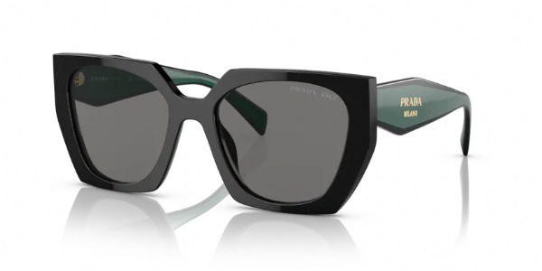 Prada OPR 15WS Black/ Dark Grey Polarized