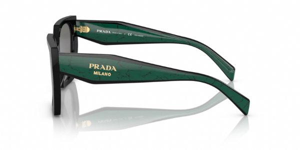 Prada OPR 15WS Black/ Dark Grey Polarized