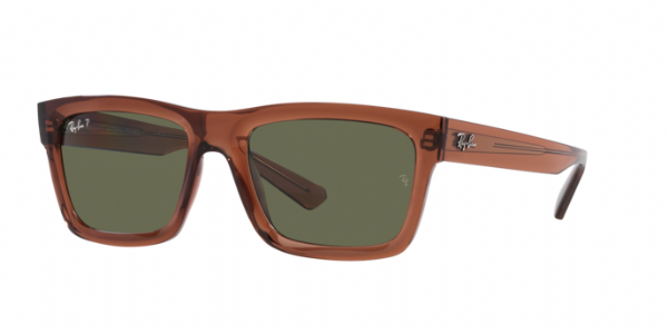 Ray-Ban Warren Transparent Brown/ Dark Green Polarized