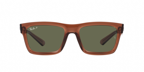 Ray-Ban Warren Transparent Brown/ Dark Green Polarized