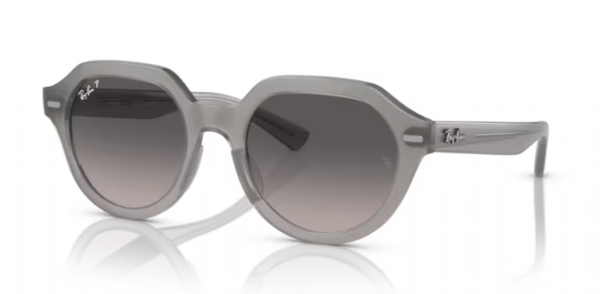 Ray-Ban Gina Opalgrau/Grauverlauf polarisiert