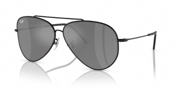 Ray-Ban Aviator Reverse Black/ Grey Mirror Silver