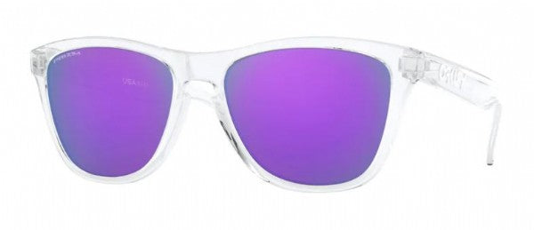 Oakley Frogskins Polished Clear/ Prizm Violet Iridium