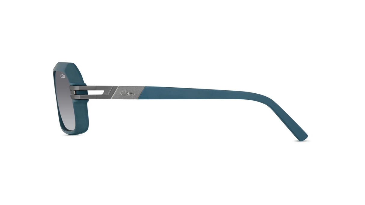 Cazal-Zonnebril-6004-Petrol-Blue-Gunmetal-Matte-Grey-Gradient-Zijaanzicht