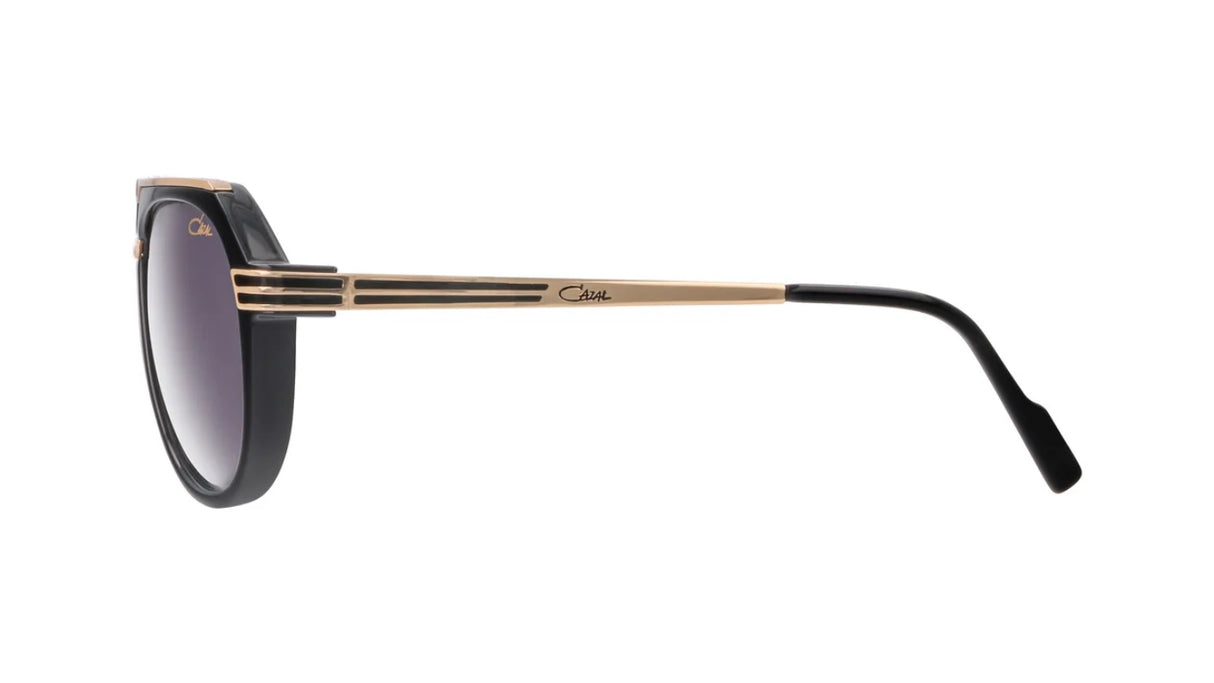 Cazal-Zonnebril-674-Polished-Black-Gold-Grey-Gradient-zijkant