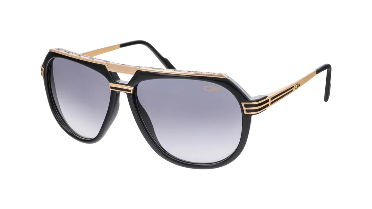 Cazal-Zonnebril-674-Polished-Black-Gold-Grey-Gradient