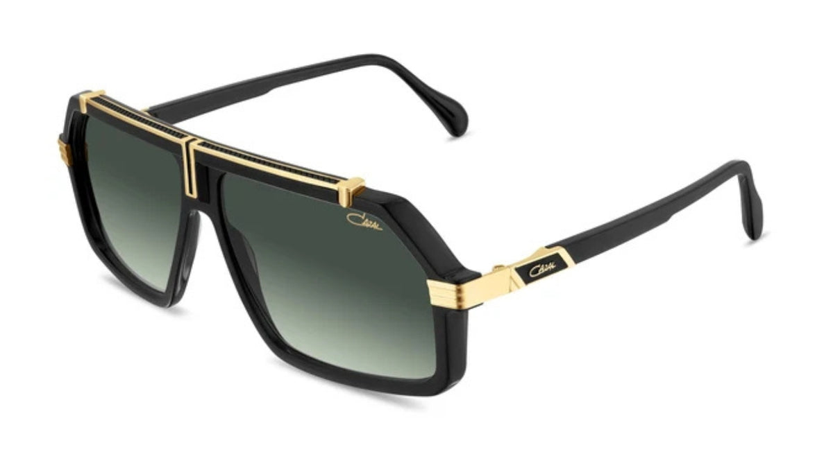 Cazal Zonnebril 687 Black-Gold/ Green Gradient