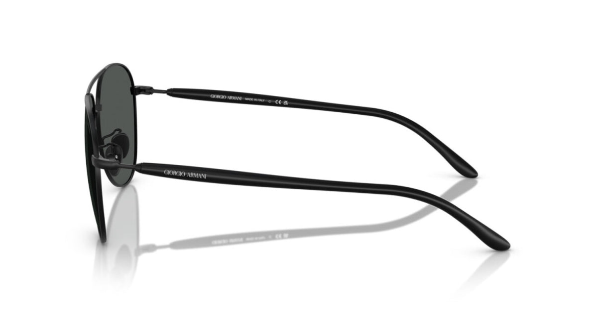 Giorgio Armani 6162 Matte Black / Dark Grey zijaanzicht