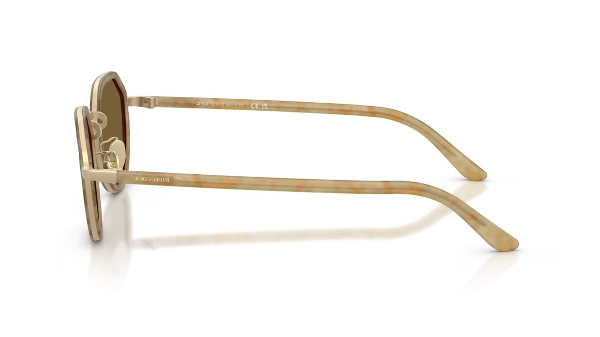 Giorgio-Armani-6181-Matte-Beige-Havana-Olive-Bruin-Zijaanzicht