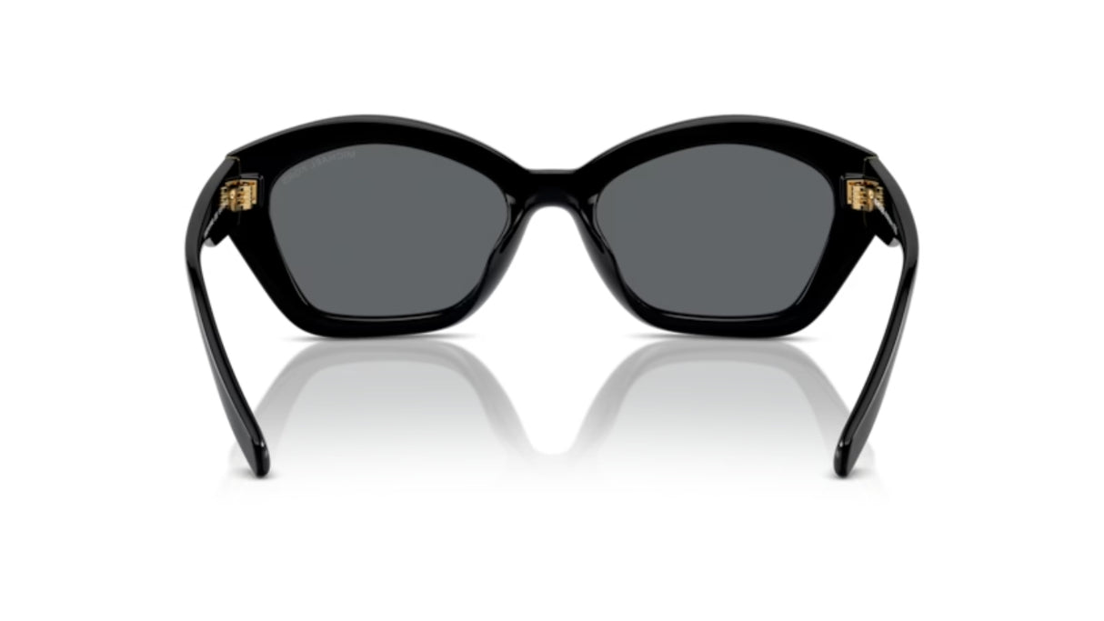 Michael Kors Bel Air Zonnebril Black Dark Grey Solid achterzijde