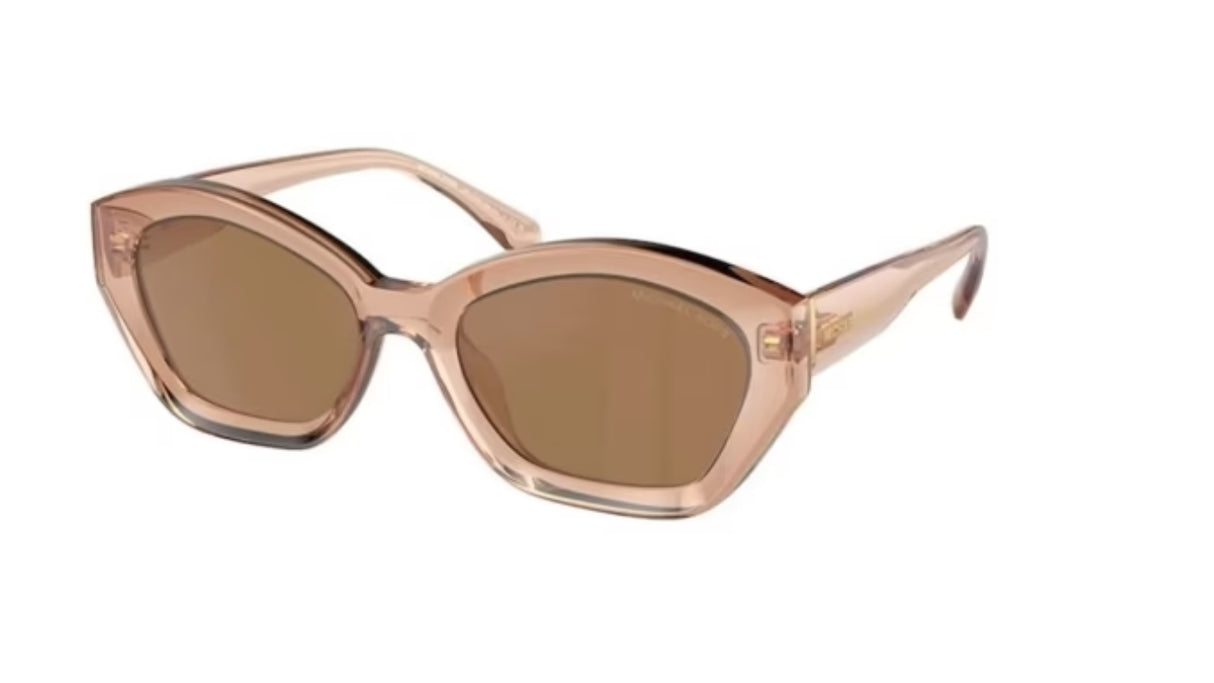 Michael Kors Bel Air Zonnebril Brown Transparent Brown Solid Black Mirror