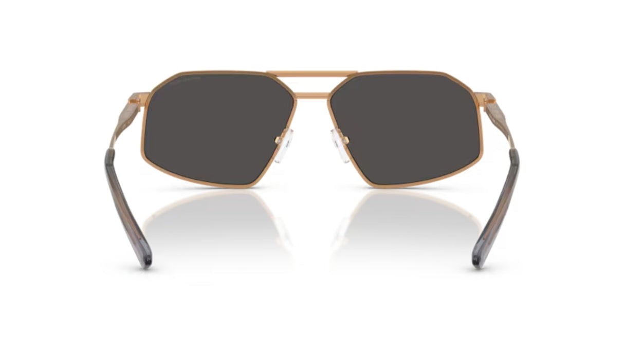 Michael Kors Mar Vista Zonnebril Beige Gold Dark Grey Solid achterzijde