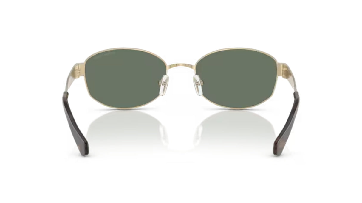 Michael Kors Monte Carlo Zonnebril Light Gold Green Solid achterzijde