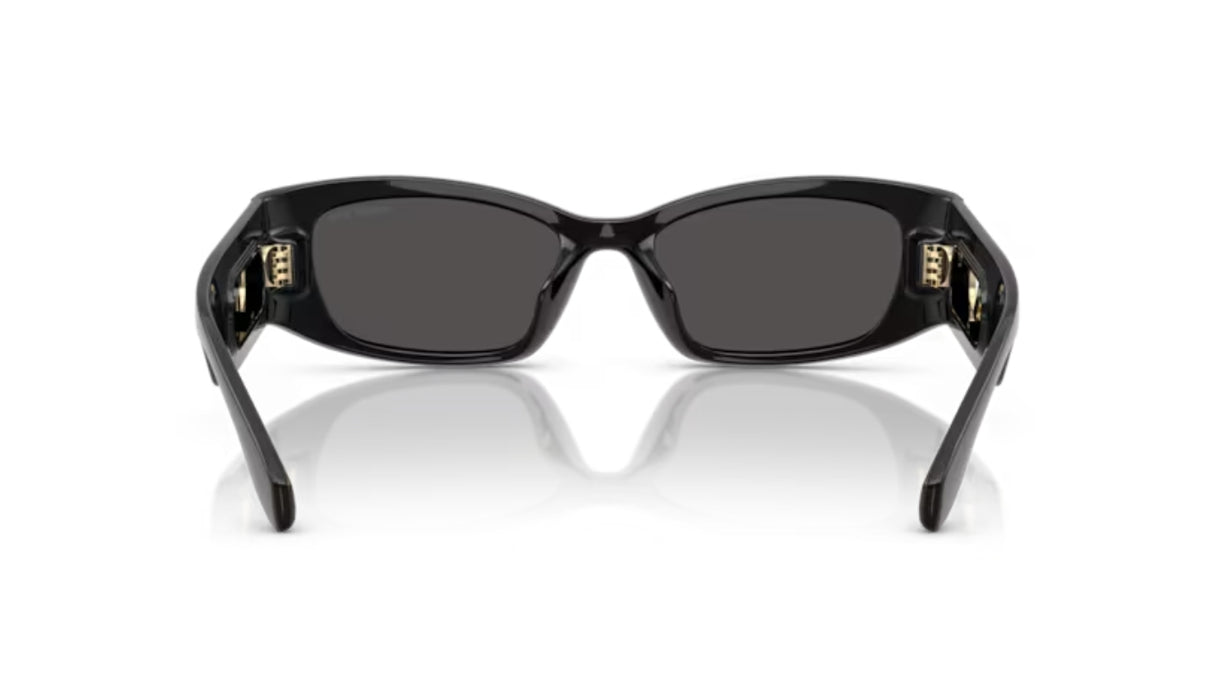 Michael Kors Rhodes Zonnebril Black Dark Grey Solid achterzijde