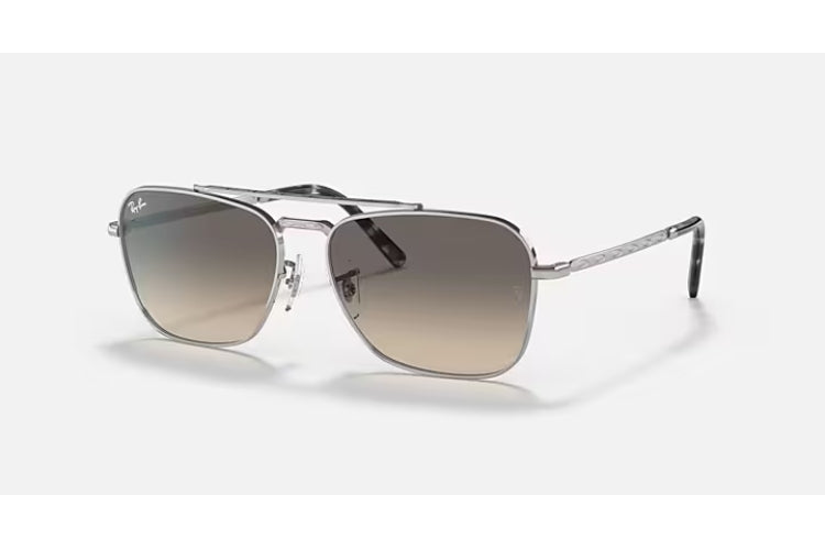 Ray-Ban New Caravan Silver/ Clear Gradient Grey
