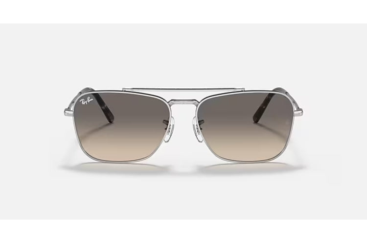 Ray-Ban New Caravan Silver/ Clear Gradient Grey