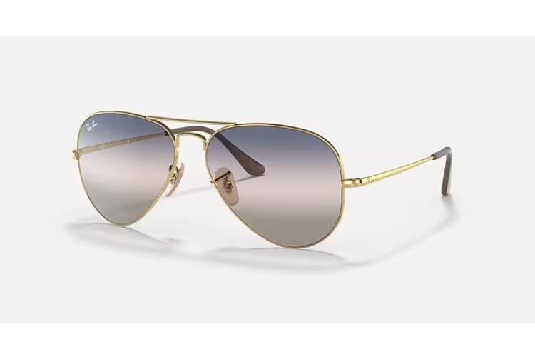 Ray-Ban Aviator Metal II Arista/ Pink Gradient Blue